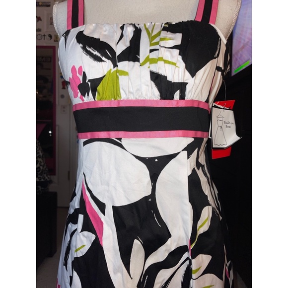 Kid’s Black & White Floral Print Beautiful R & K Tank Dress 💖 - Picture 13 of 17